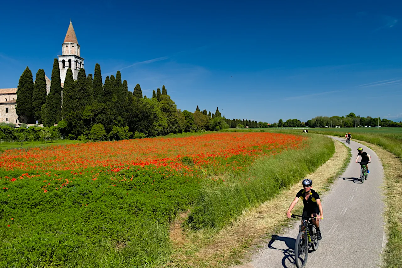 La Ciclovia supera il sito UNESCO di Aquileia
