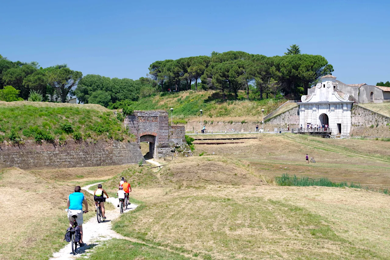 La Ciclovia Alpe Adria nei pressi di Palmanova