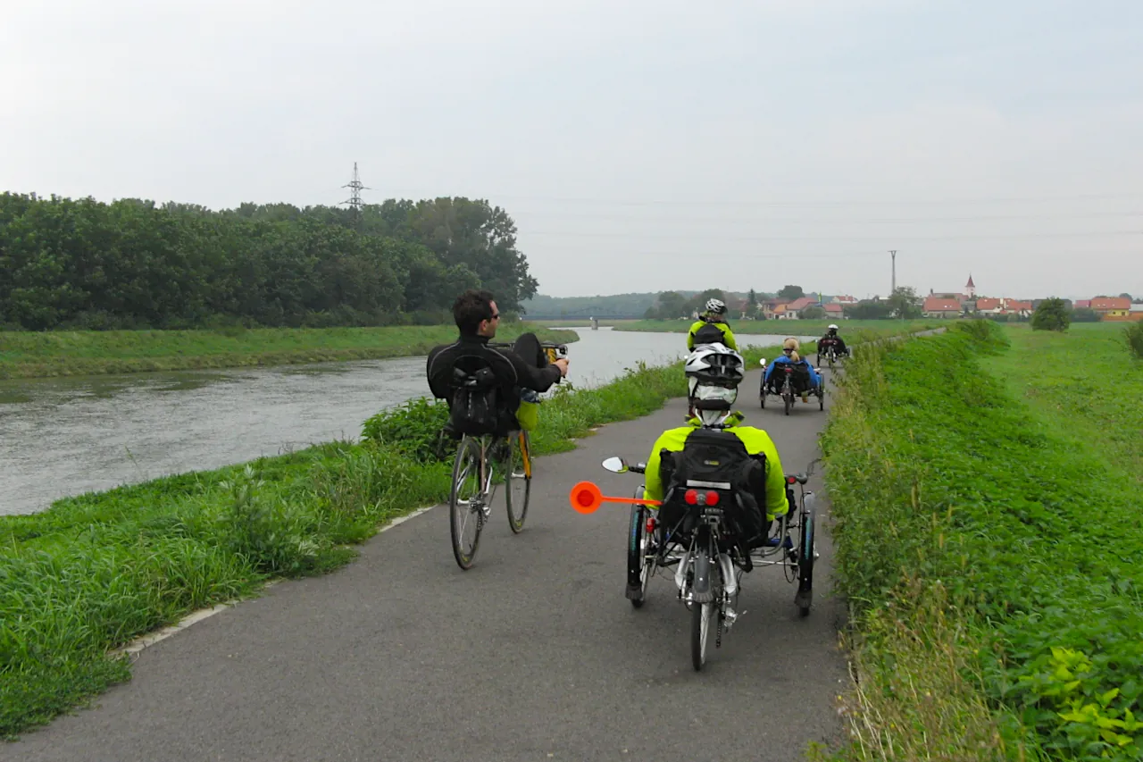 La ciclovia EuroVelo 9 nei pressi di Brno in Repubblica Ceca