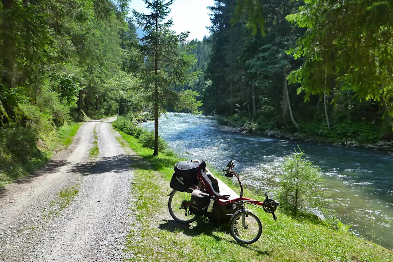 Der Möll-Radweg bei Lassach