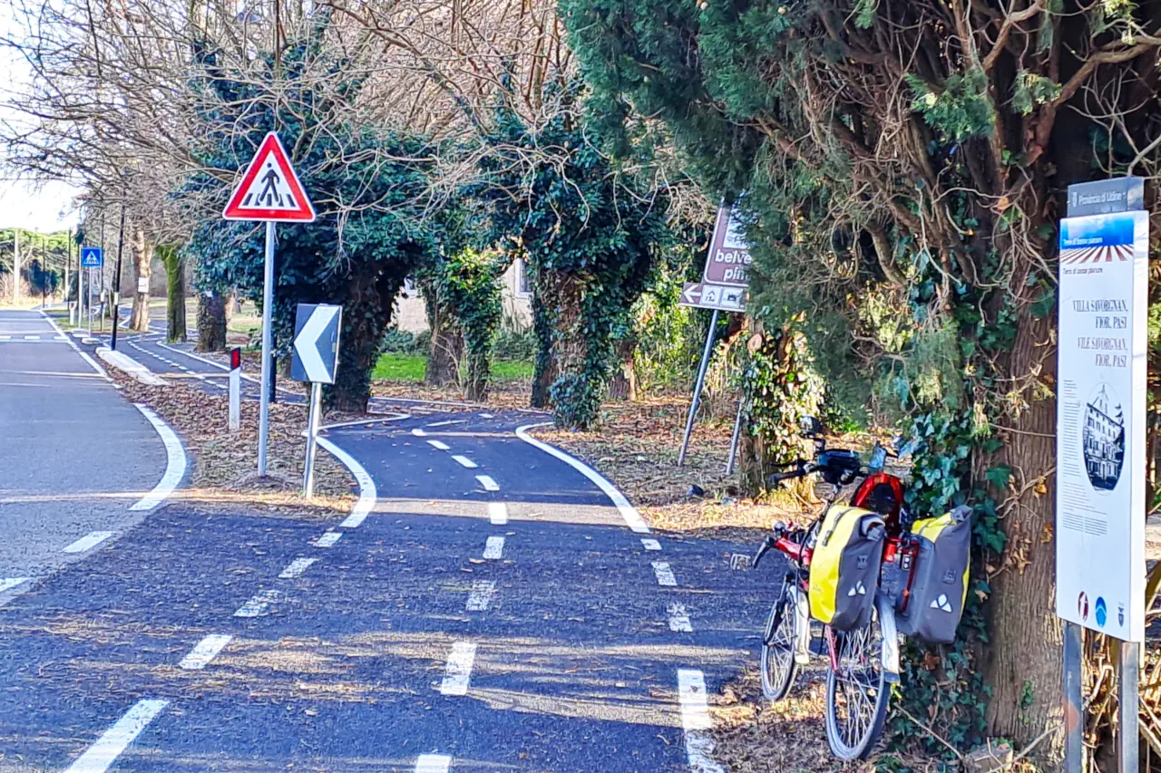 The new cycle path in Belvedere